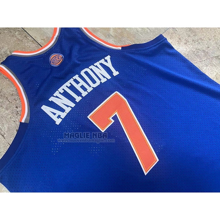 Maglia
 Carmelo Anthony NO 7 New York Knicks Mitchell & Ness 2012-13 Blu
